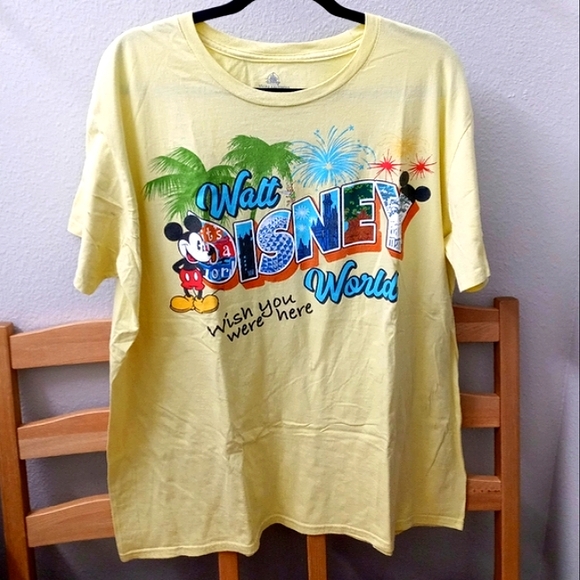 Disney Other - Yellow Walt Disney World T-Shirt XXL